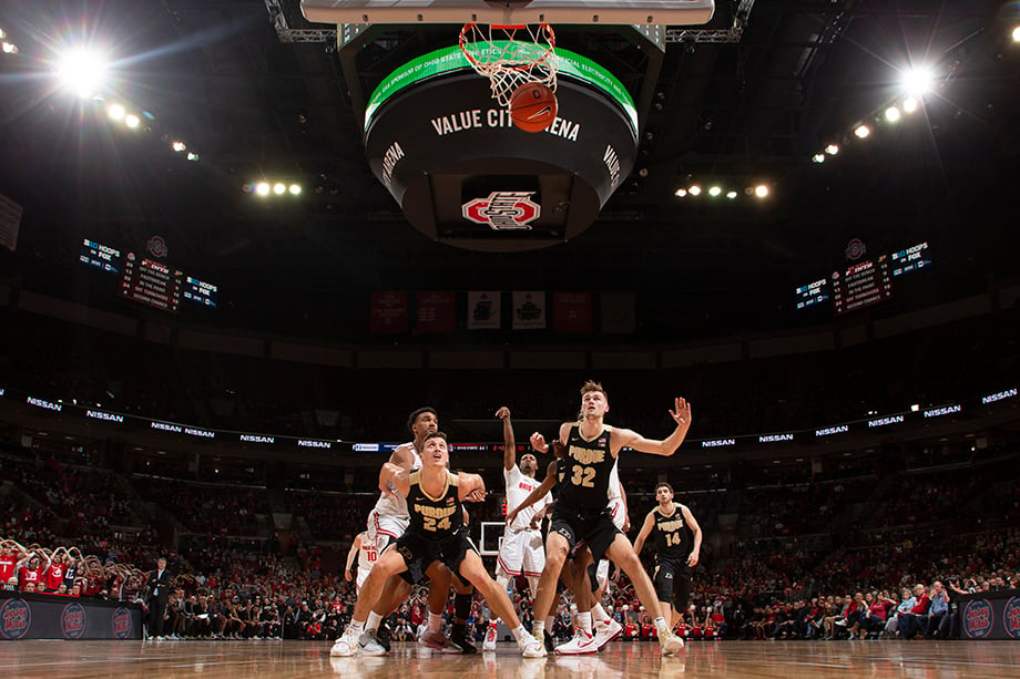 Ohio State plays Purdue at the Schottenstein Center on Saturday, January 23, 2019 in Columbus, Ohio. Photography by Kirk Irwin. 