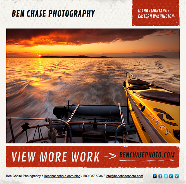 Photographer Ben Chase email promo
