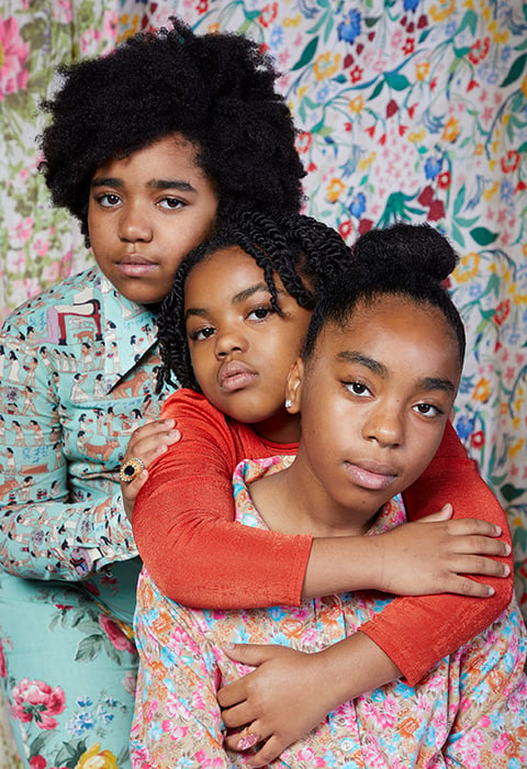 Alissa Bertrand's kids dressed in Jabella Fleur designs. Photographed by Very Clever for Atlanta Magazine