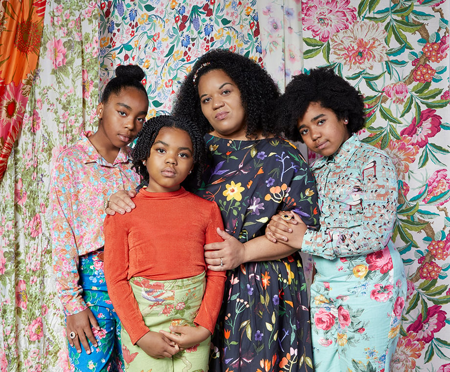 Alissa Bertrand and her family. Photographed by Very Clever for Atlanta Magazine