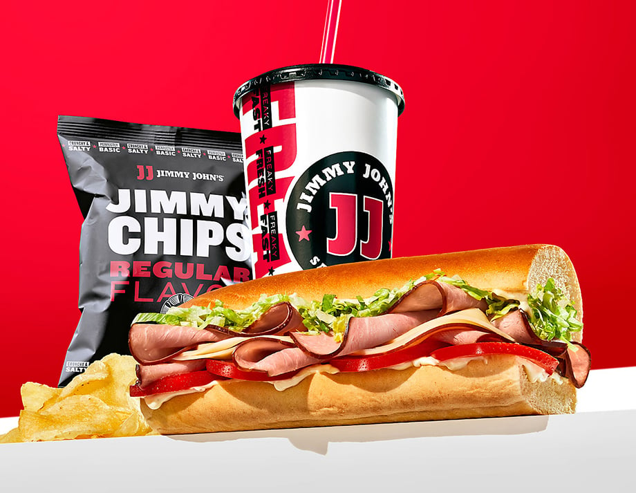 Still life food and drink photography shot by Teri Campbell for Jimmy Johns
