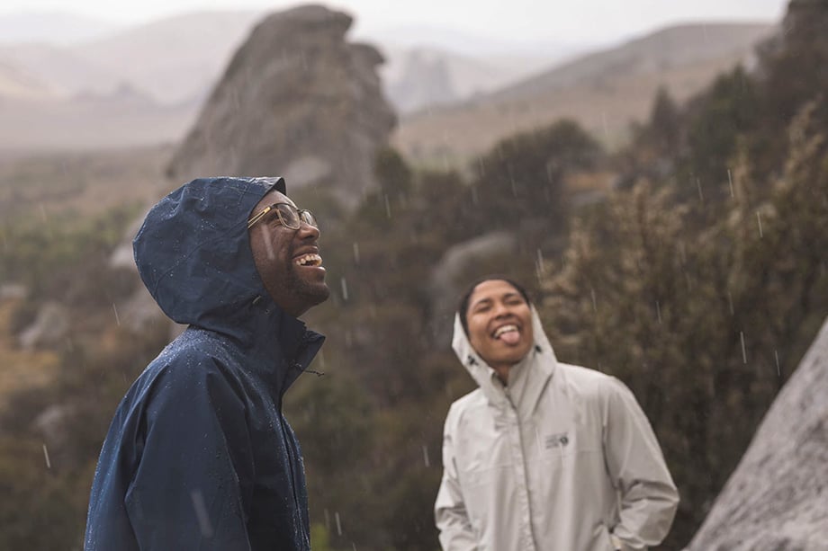 Chey Smith and Steven Frederick in the rain shot by D. Scott Clark