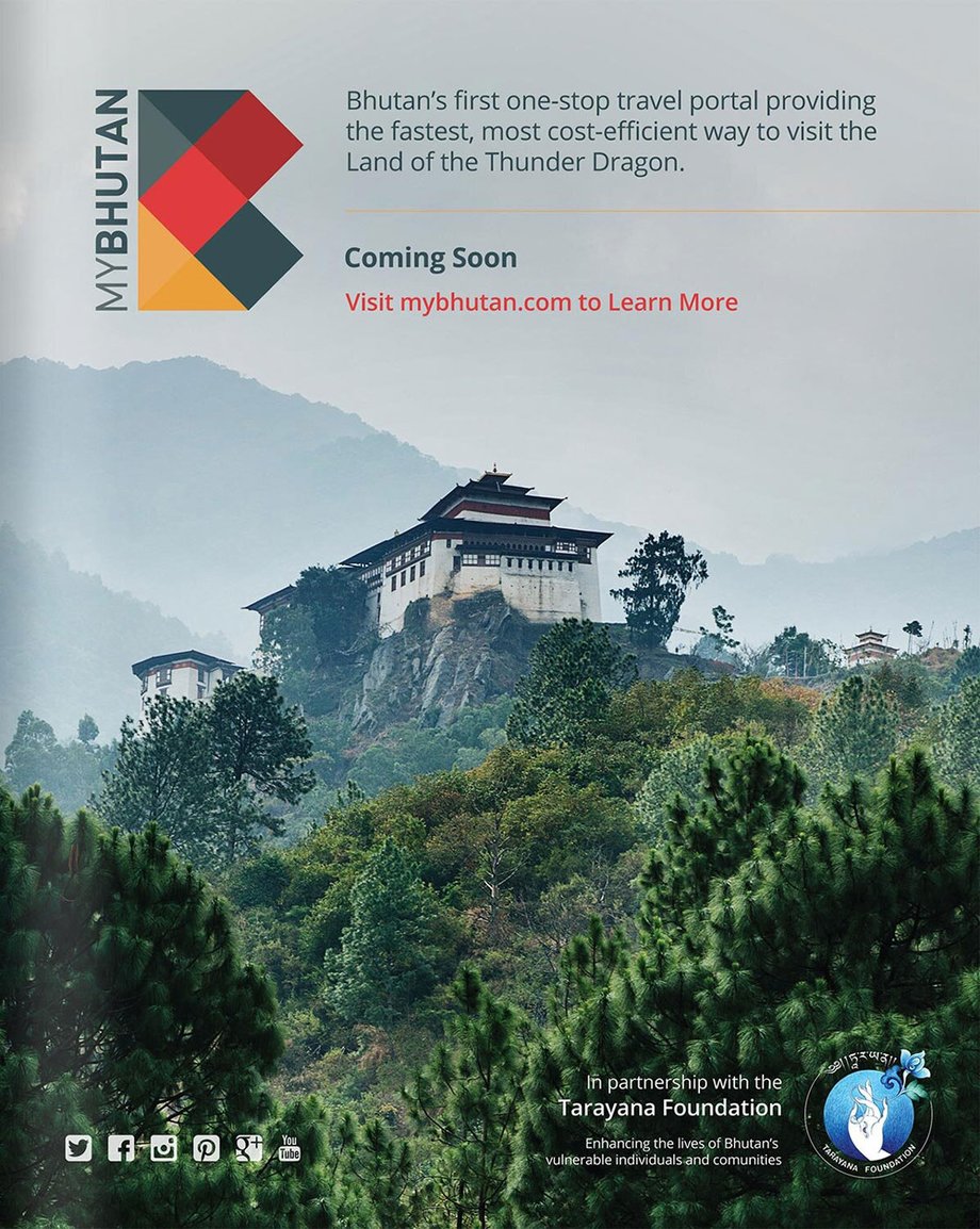 Tearsheet of Bhutan shot by Michael Marquand for MyBhutan.