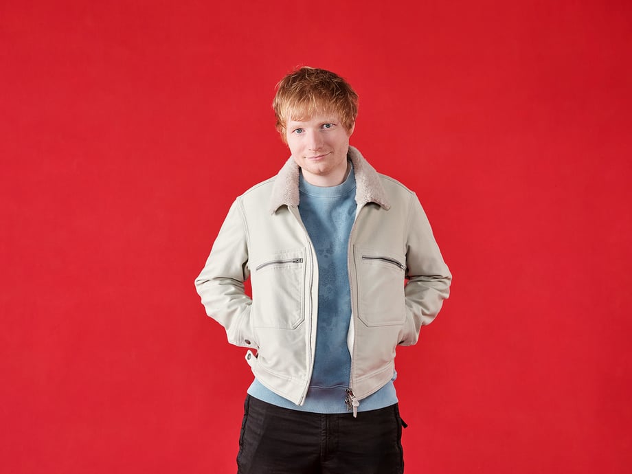 Ed Sheeran shot by Michael Leckie for BBC