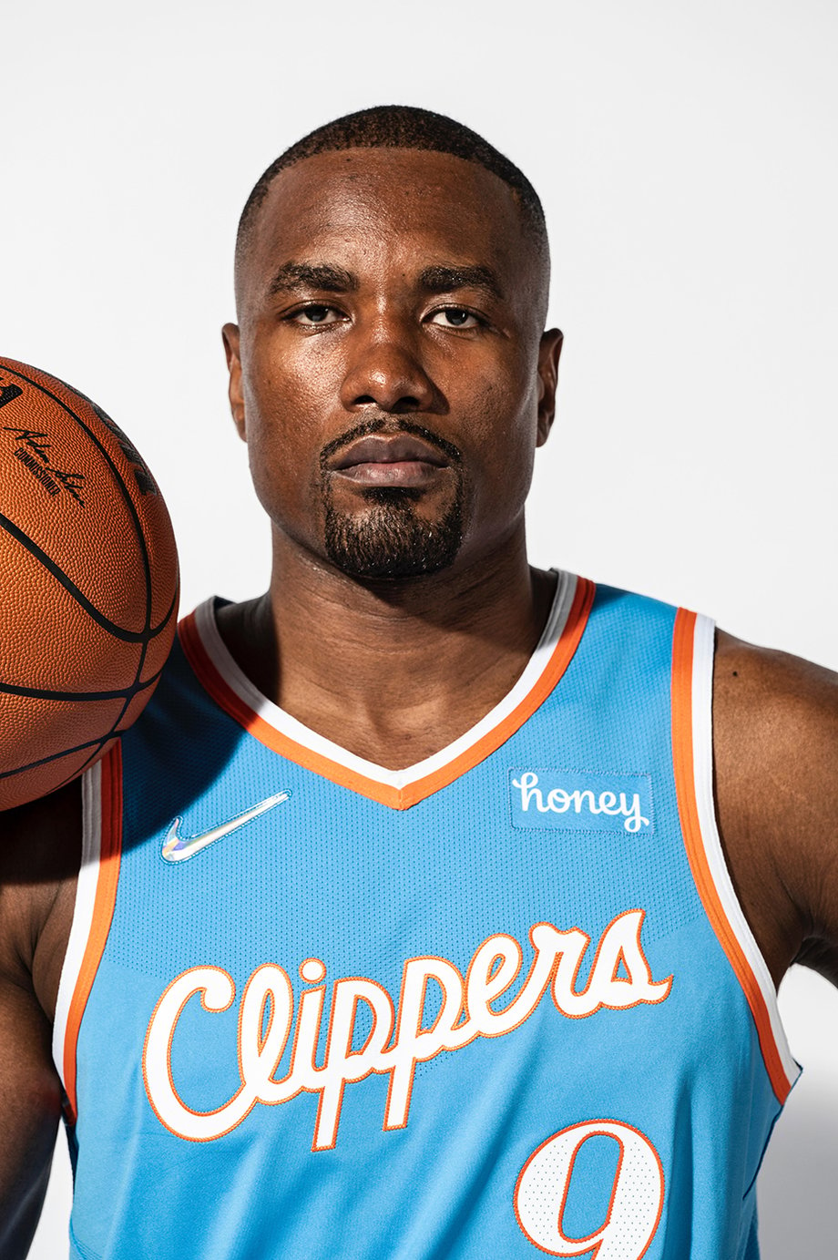 Power Forward Serge Ibaka of the LA Clippers basketball team shot by Erik Isakson