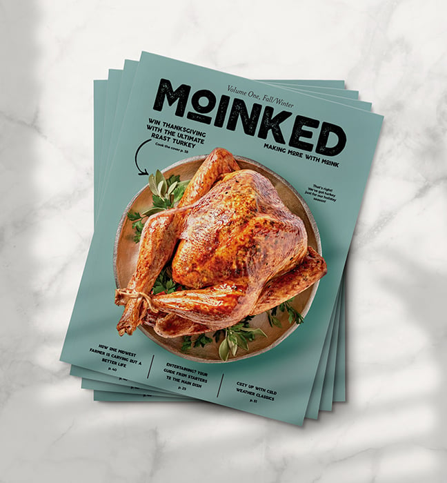 Tearsheet of Moink-ed magazine cover.