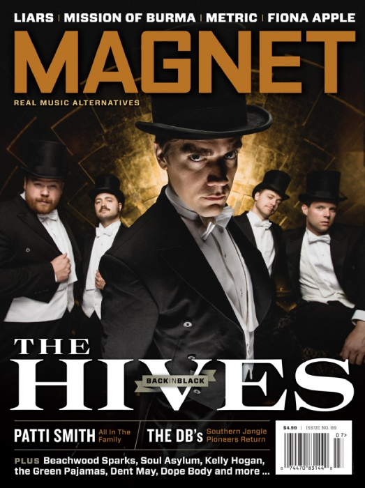 The cover of Magnet Magazine featuring The Hives shot by Philadelphia-based music photographer Gene Smirnov