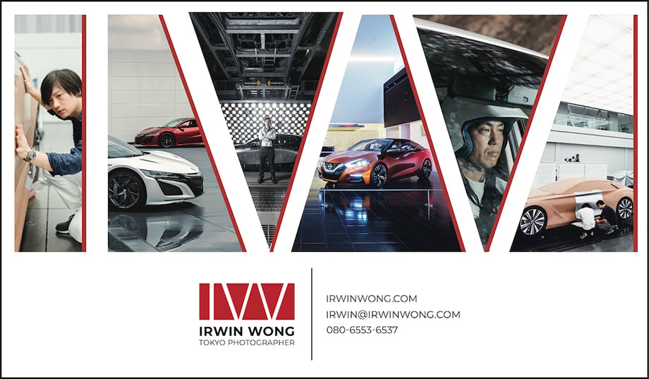 Designer Lindsay Thompson created a digital promo of automotive images for photographer Irwin Wong to send to clients.