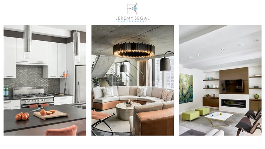 Vancouver photographer Jeremy Segal's images of interior design shoots were selected for an Emailer sent to hospitality and architectural clients.