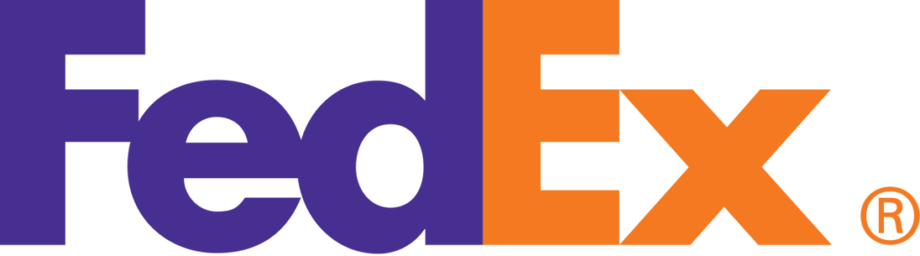 The fedex logo is an example of a wordmark