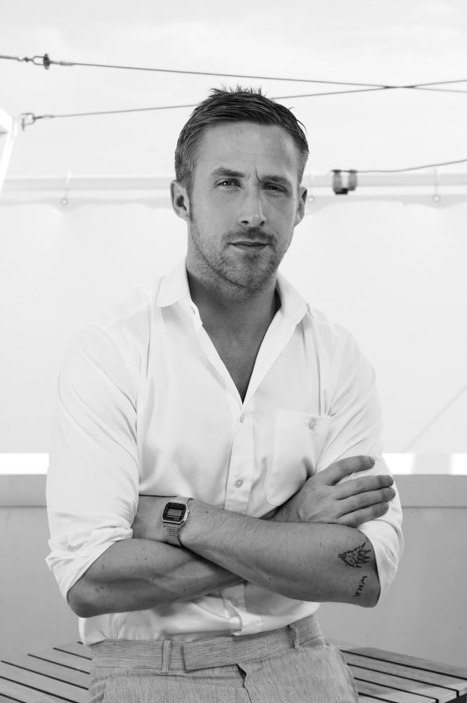 Parisian-based celebrity photographer Antoine Doyen shoots Ryan Gosling during the Cannes Film Festival.