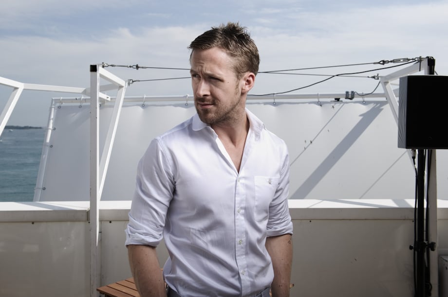 Parisian-based celebrity photographer Antoine Doyen shoots Ryan Gosling during the Cannes Film Festival.