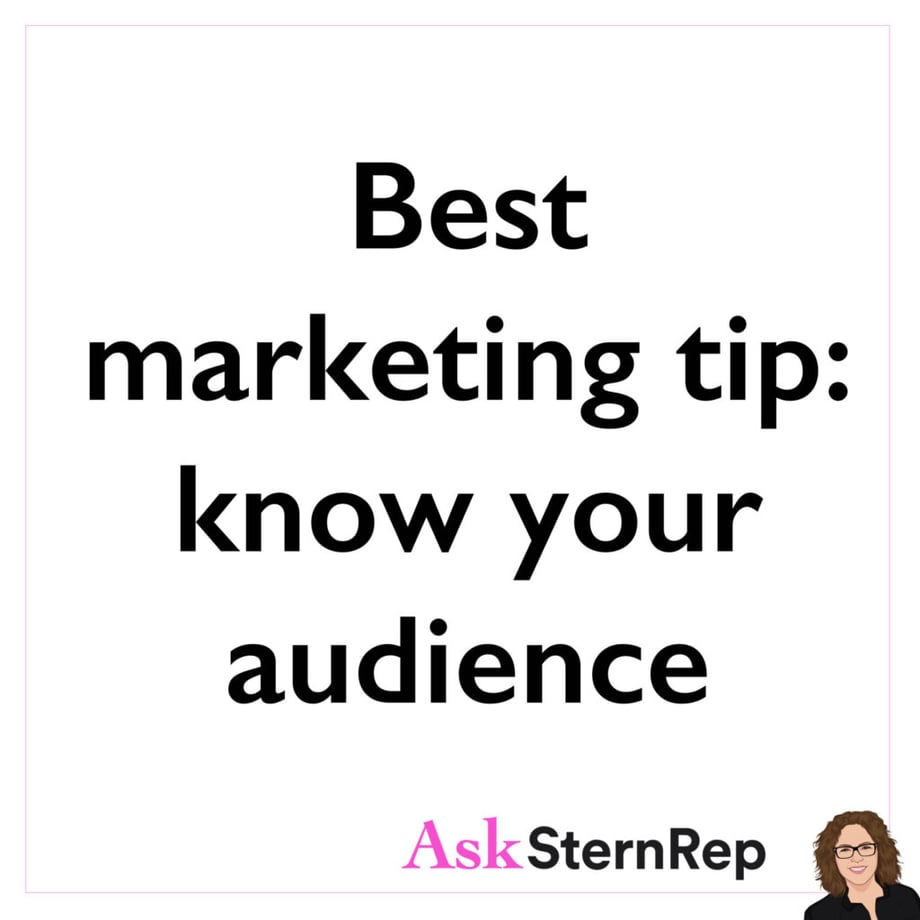 Ask SternRep 'Best marketing tip'