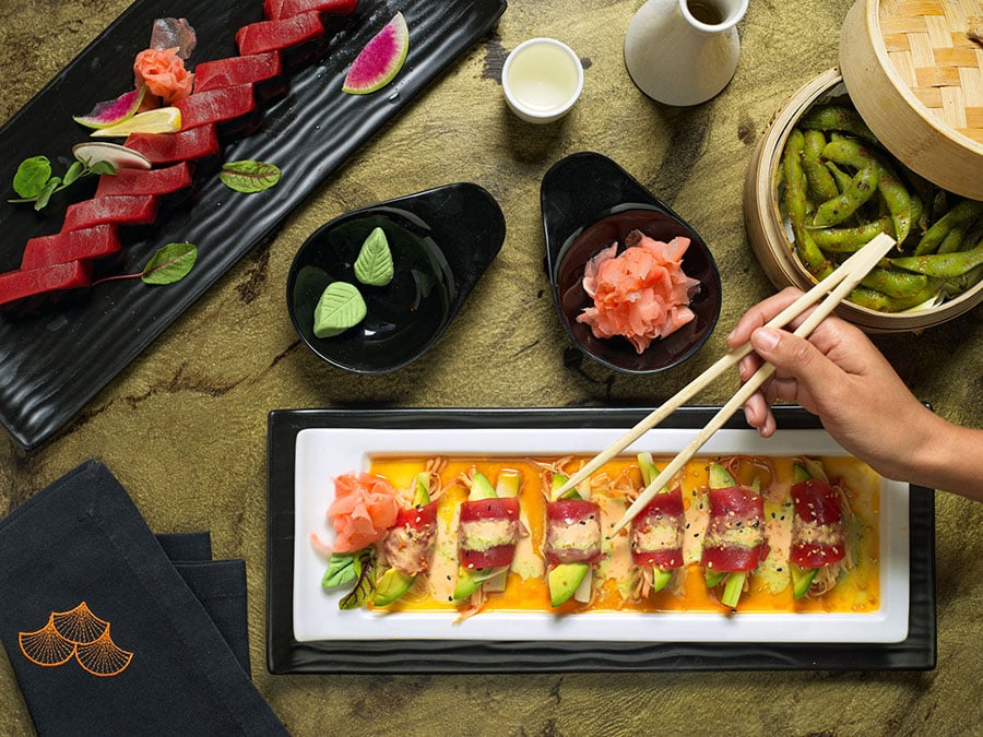 Sushi platter by Miami food photographer Antonio Cuellar
