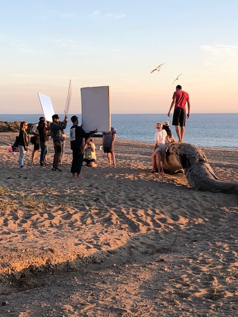 Behind the scenes from the Life is Good photo production