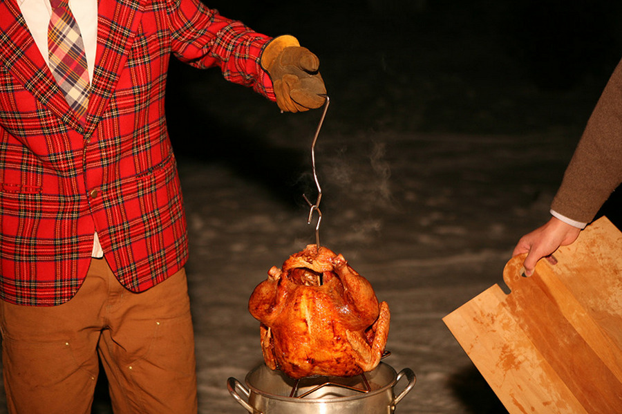 Roasting turkey by Bobbi Lin