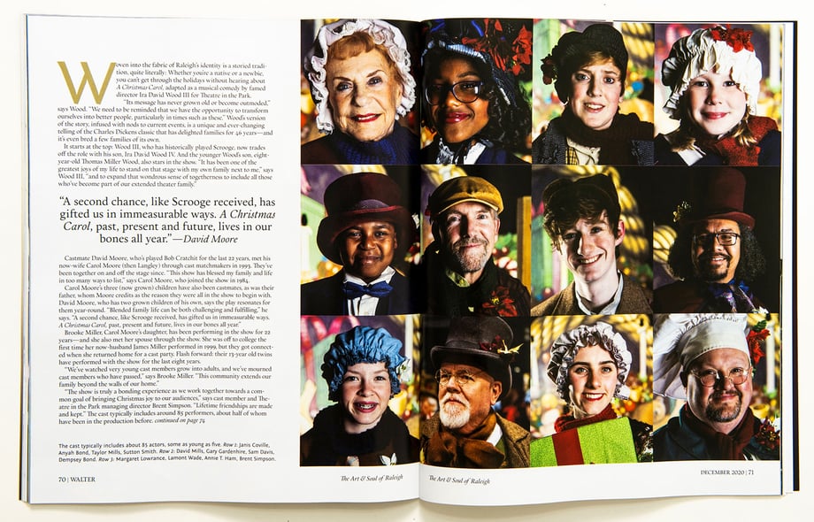 Bryan Regan Walter Magazine inside tearsheet Portraits.