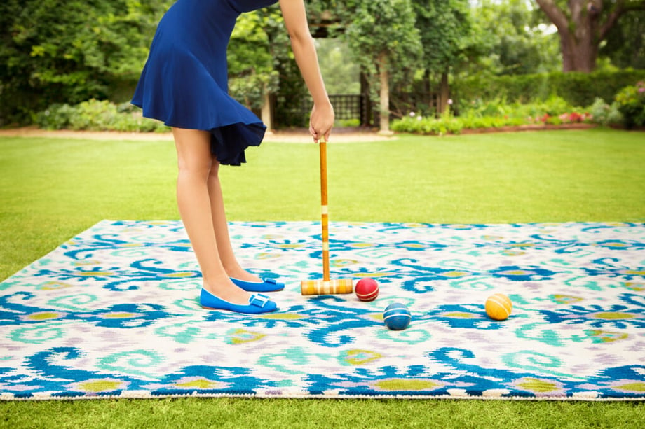 Cade Martin photo of woman playing croquet