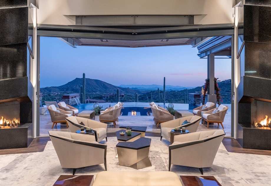 Photo of luxury vacation home in Scottsdale, Arizona shot by Michael Duerinckx for Est Est Interior Design. 