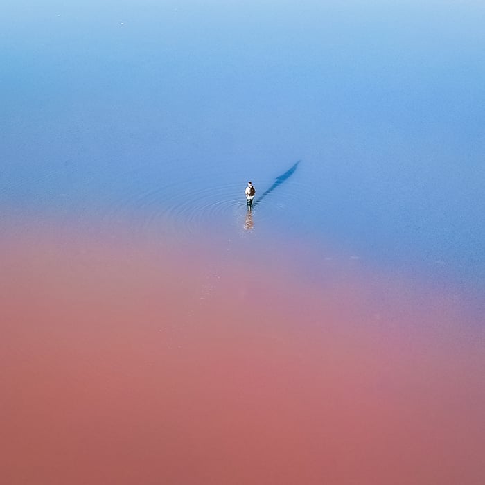 Pink Lakes (Lake Lemuria)in Kherson by Yevhen Samuchenko