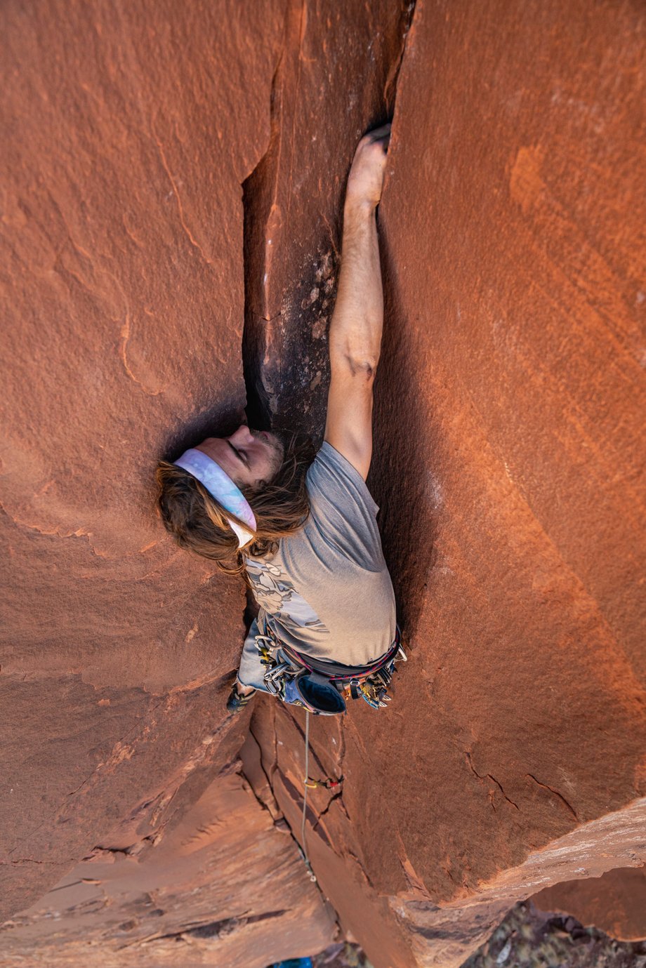 Dalton Johnson photographs crack climbing in Moab and Indian Creek for Gregory Packs and Coalatree