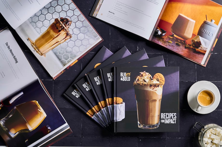 BLK & Bold's Recipes for Impact book shot by Dhanraj Emanuel