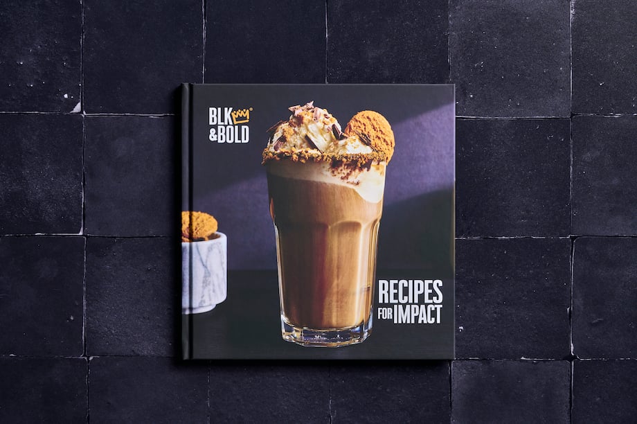 BLK & Bold's book Recipes for Impact cover shot by Dhanraj Emanuel