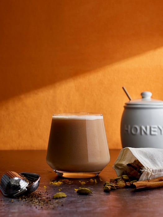 Honey and cinnamon coffee shot by Dhanraj Emanuel