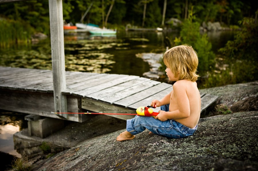 Jeffrey Lamont Brown (San Diego, California) photographed a child playing with a toy fishing rod