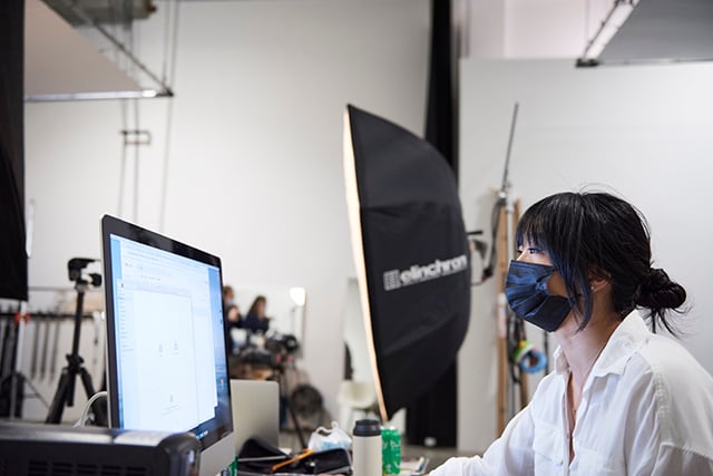 Photographer Linsday Siu in her Vancouver studio