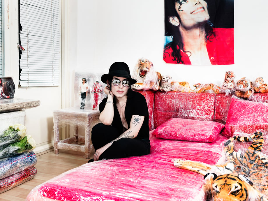 Finland-based portrait photographer Aki-Pekka Sinikoski shot a series of documentary images of a young Finnish man who dresses like Michael Jackson.