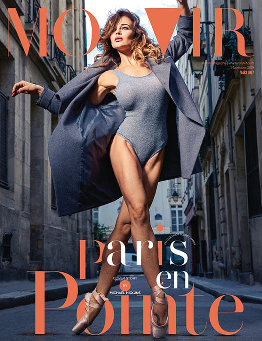 A ballerina posing, shot by Michael Higgins for Moevir's November 2019 Cover