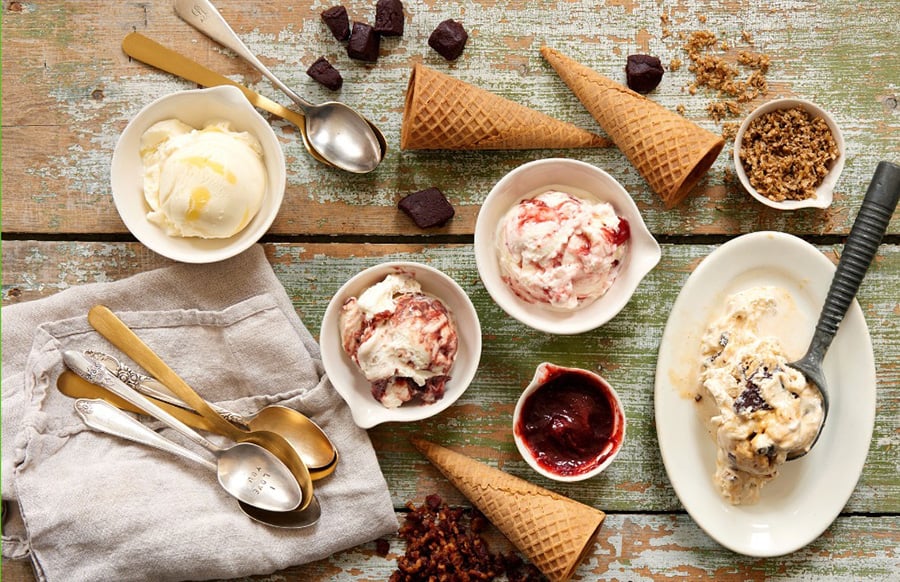 Ice cream and cones by Miami food photographer Monica Buck