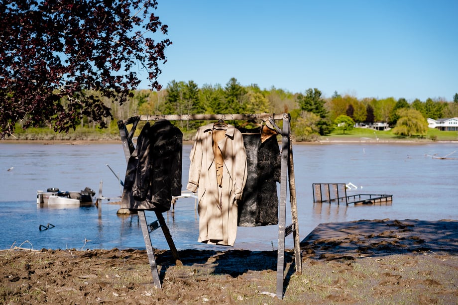 Nick Hagen Wall Street Journal Coats Drying After Flood