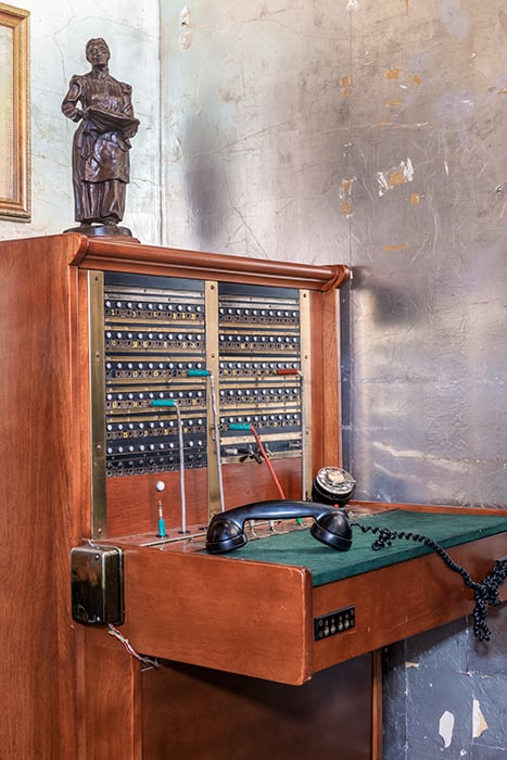 Wrigley mansion telephone switchboard shot by Michael Duerinckx