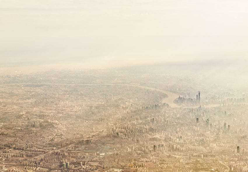 Aerial shot of Shanghai, China