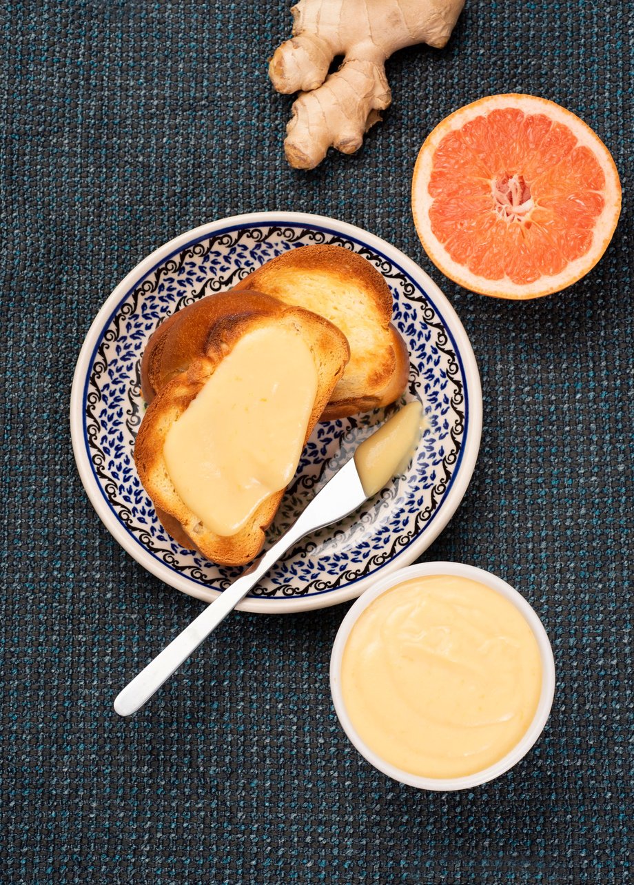 Rebecca Peloquin's image of Ginger Curd for the new book  InstantPot Desserts 