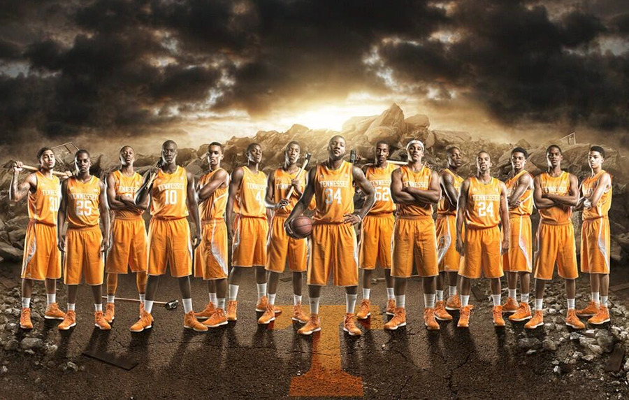 Tennessee men’s basketball. Photo by Robby Klein