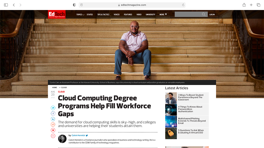 Cloud Computing Degree Programs help fill workforce gaps tearsheet