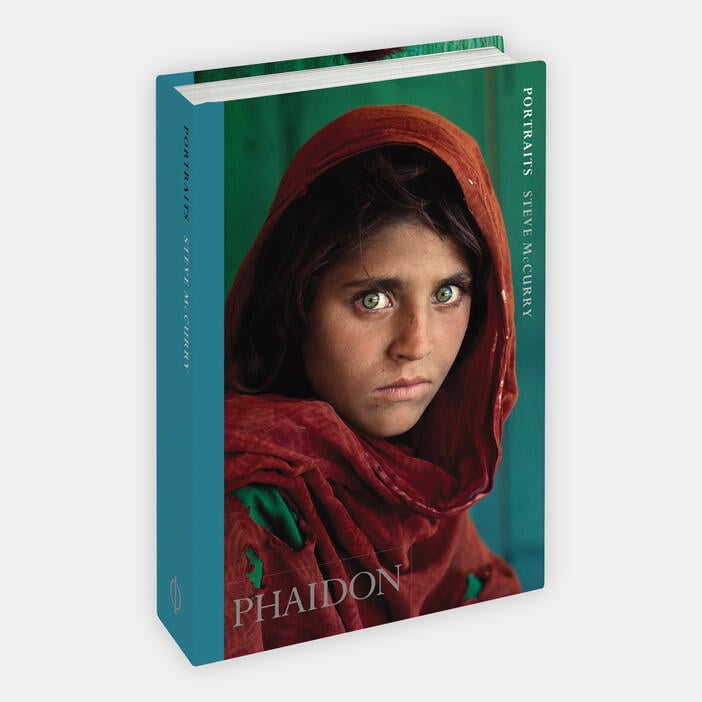 A book of portraits captured by Steve McCurry and printed by traditional photobook publisher, Phaidon.
