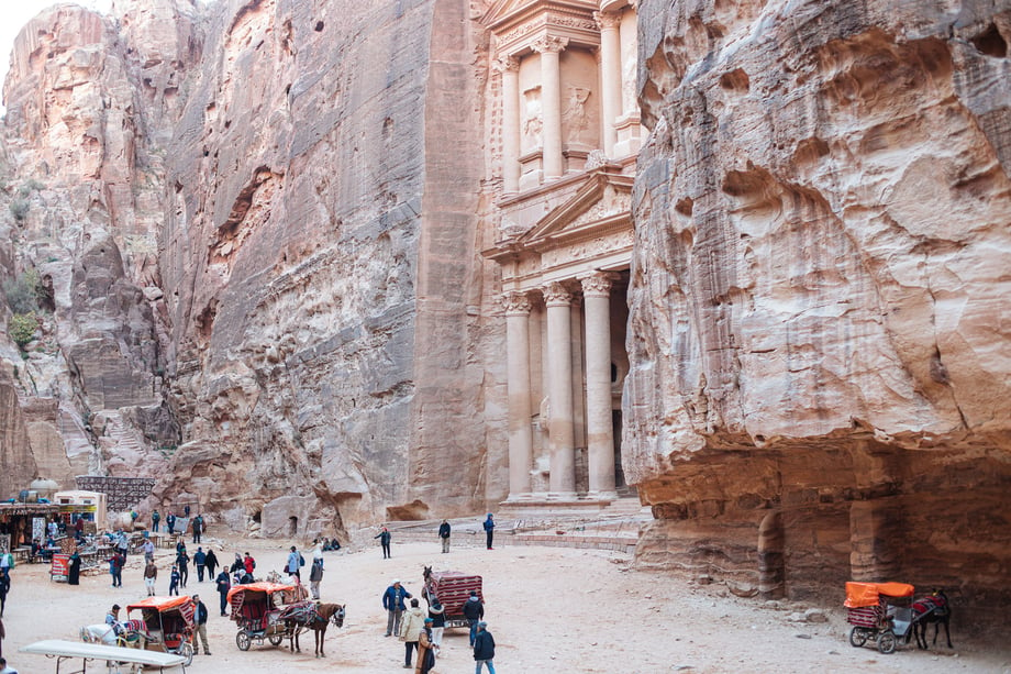 Tina Boyadjieva's image of the ruins in Petra, Jordan.