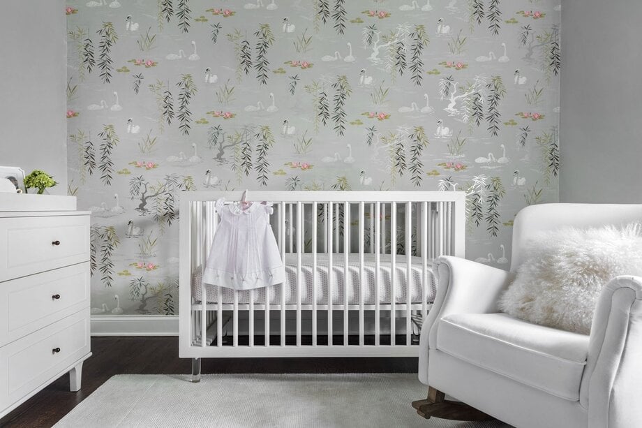 Photo of a cot in a child's nursery taken by New York-based product photographer Andy Ryan. 