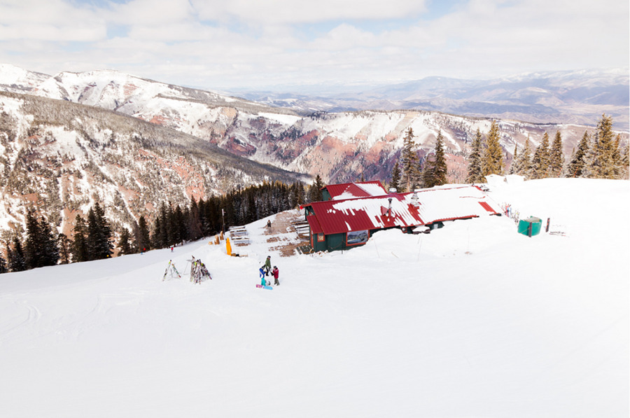 ski resort in mountains