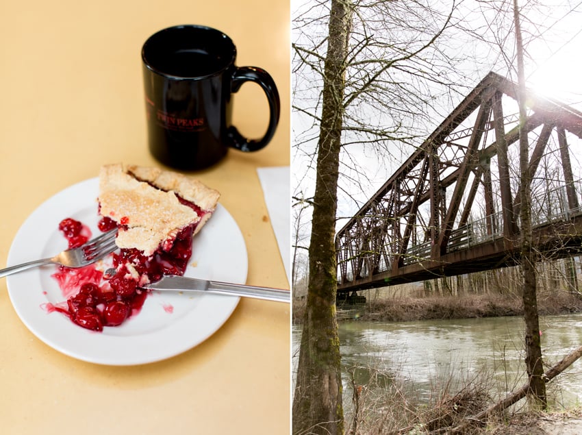 Cherry Pie and coffee and Ronette Bridge by Brooke Fitts