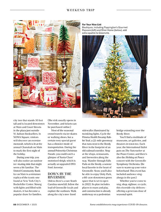 Southern Living 2021 December Issue shot by Cameron Reynolds.