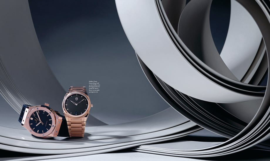 Retouchers are heavily involved in product photography, as David Lewis Taylor's work for Modern Luxury Watches proves. 