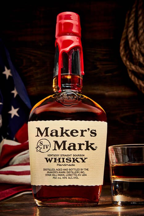 Photo of a Maker's Mark Whisky bottle taken by Philadelphia-based product photographer Dominic Episcopo. 