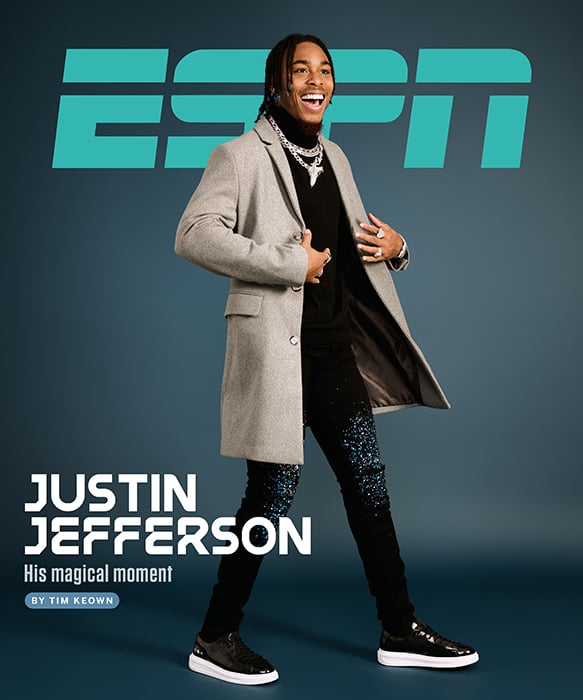 Justin Jefferson ESPN tearsheet by Nate Ryan
