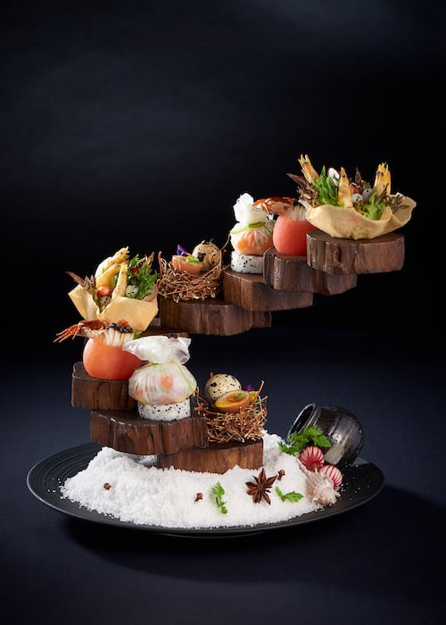 Tower of edible delights, Singapore food photographer Lim Hee Peng.