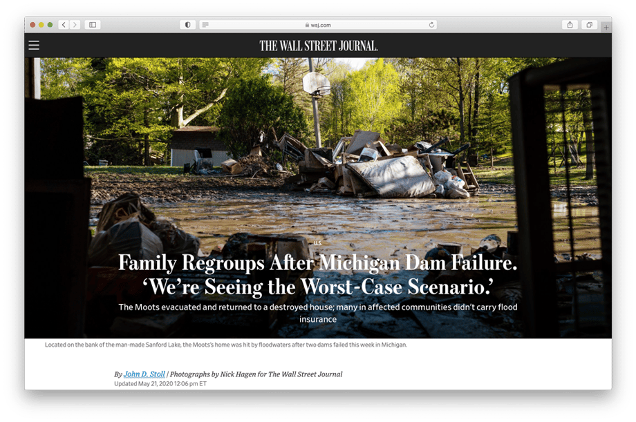 Nick Hagen Wall Street Journal Flood Effects tearsheet